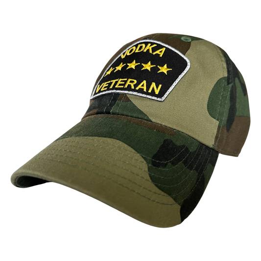 “Vodka Veteran” Dad Hat (Jungle Camo)