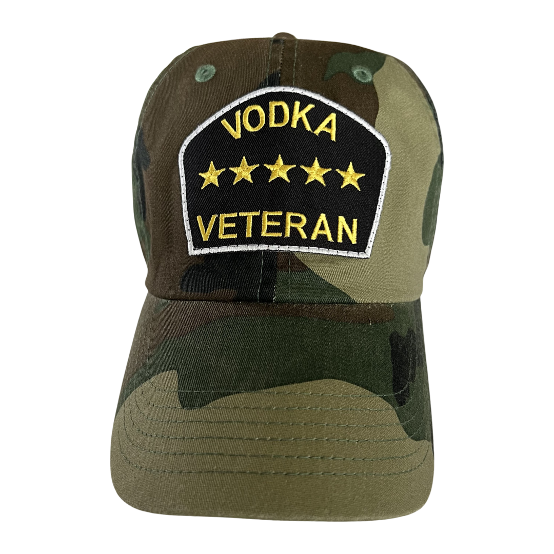 “Vodka Veteran” Dad Hat (Jungle Camo)