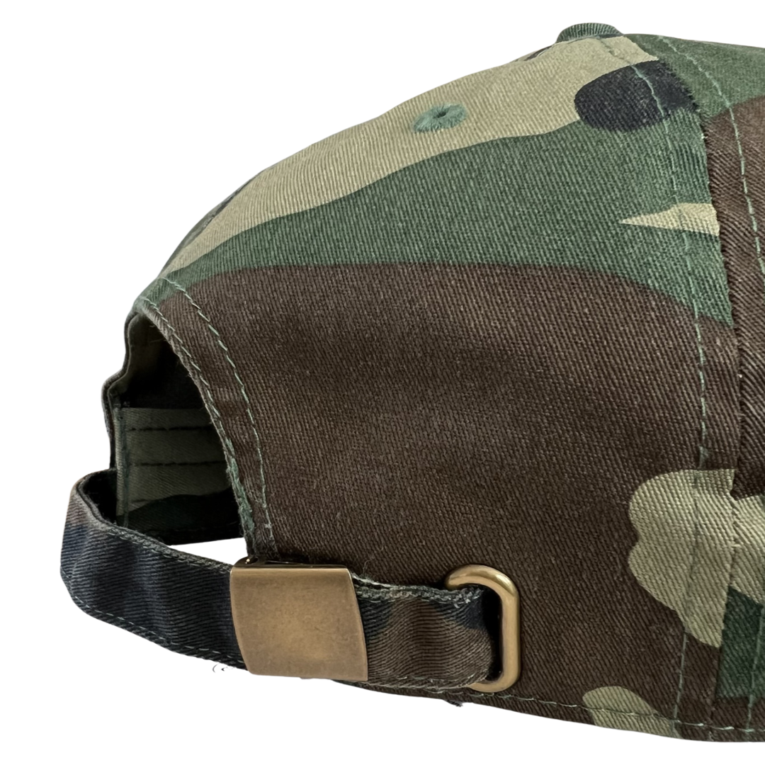 “Wine Veteran” Dad Hat (Jungle Camo)
