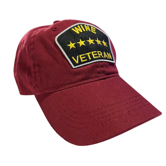 “Wine Veteran” Dad Hat (Maroon)
