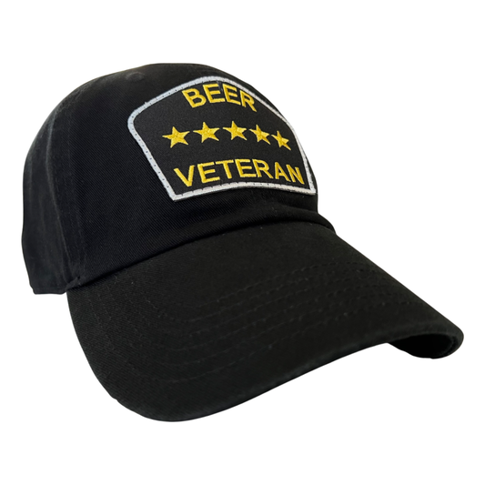 “Beer Veteran” Dad Hat (Black)