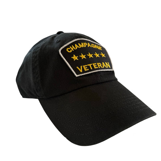 “Champagne Veteran” Dad Hat (Black)