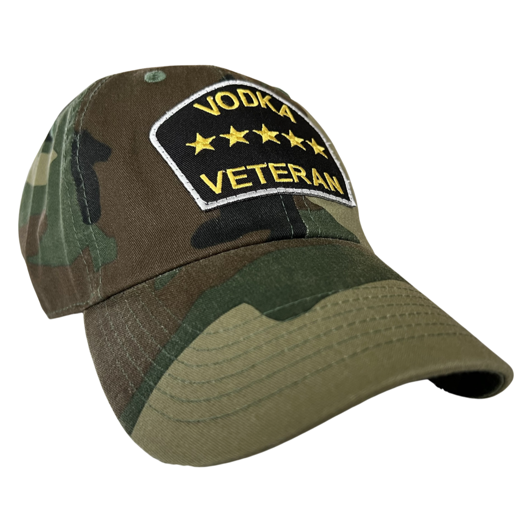 “Vodka Veteran” Dad Hat (Jungle Camo)