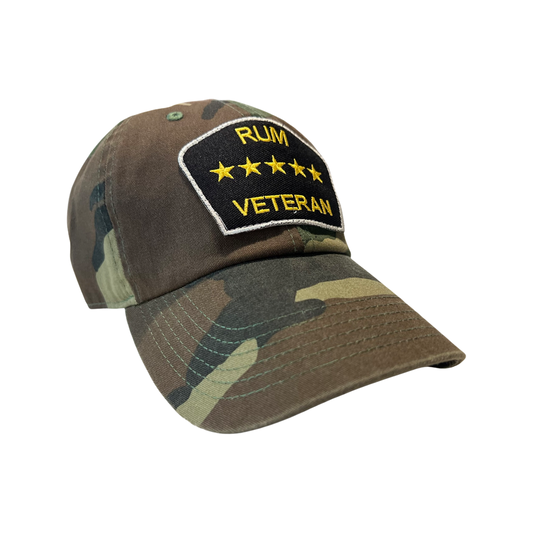 “Rum Veteran” Dad Hat (Jungle Camo)