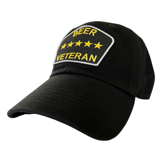 “Beer Veteran” Dad Hat (Black)