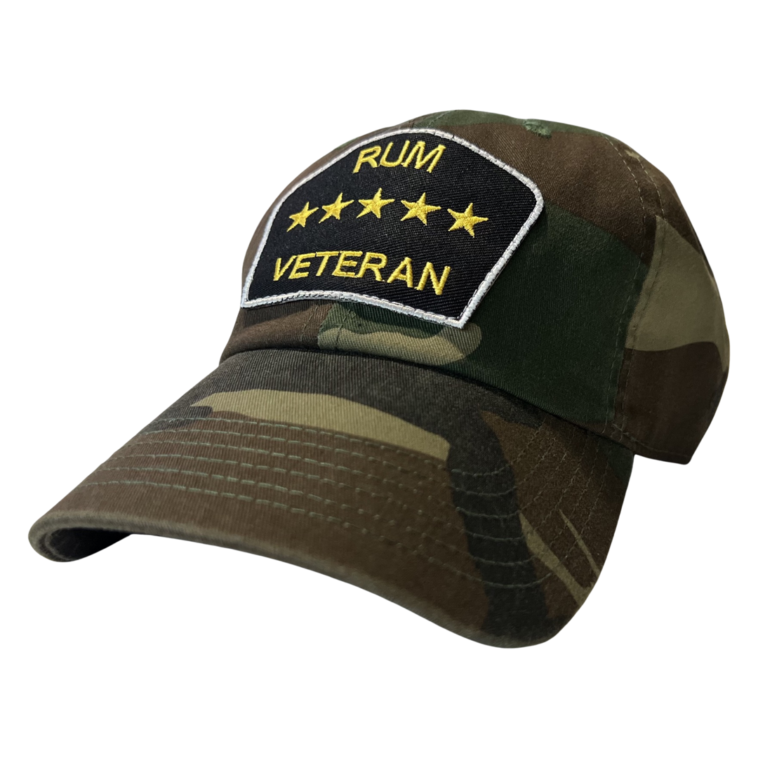 “Rum Veteran” Dad Hat (Jungle Camo)