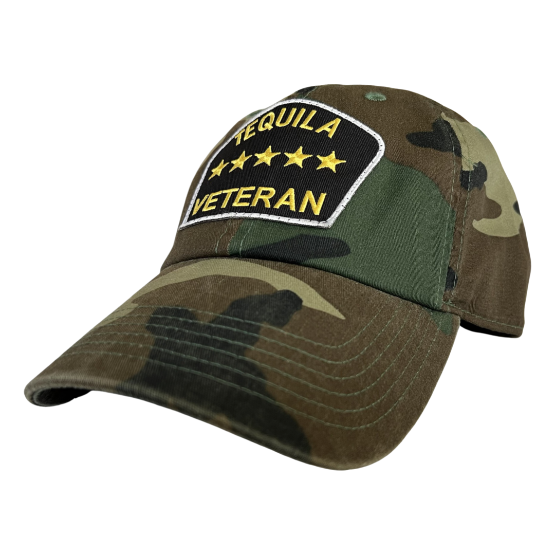 “Tequila Veteran” Dad Hat (Jungle Camo)