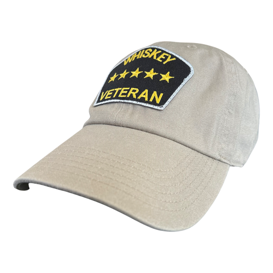 “Whiskey Veteran” Dad Hat (Tan)