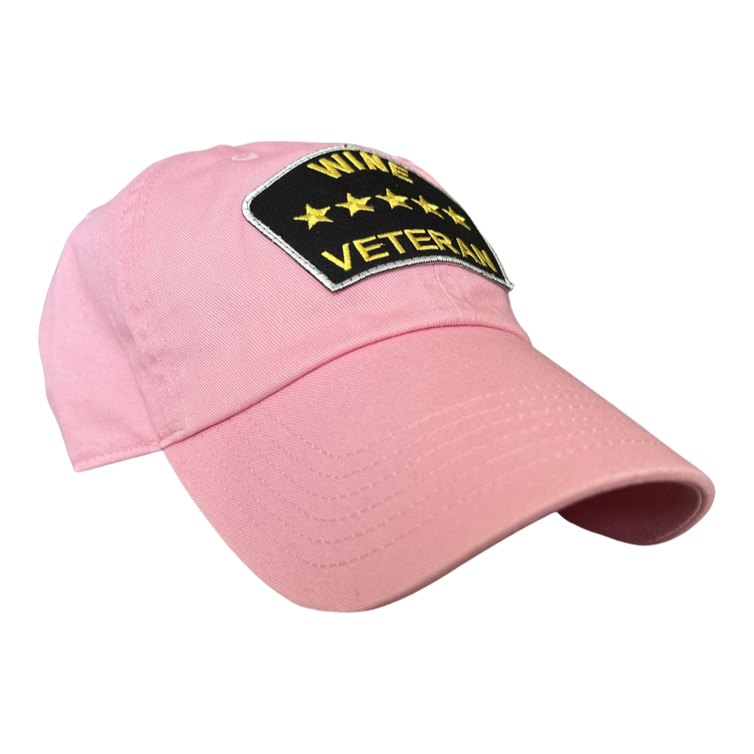 “Wine Veteran” Dad Hat (Pink)