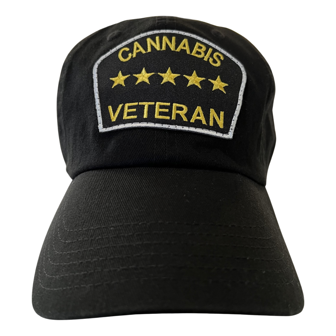“Cannabis Veteran” Dad Hat (Black)