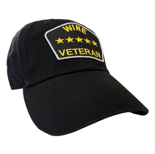 “Wine Veteran” Dad Hat (Black)