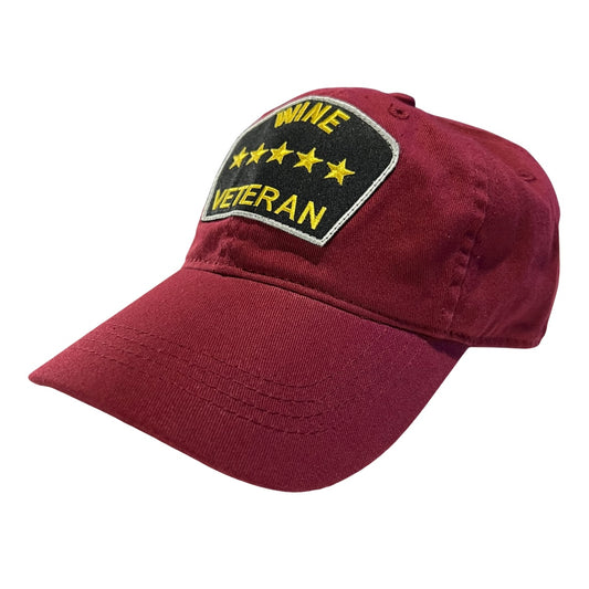 “Wine Veteran” Dad Hat (Maroon)