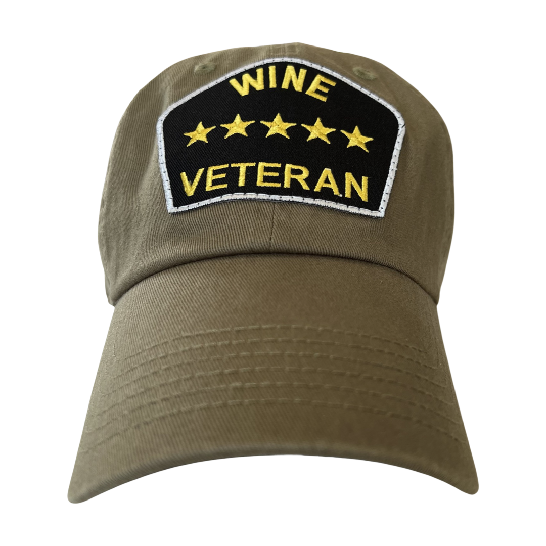 “Wine Veteran” Dad Hat (Olive Green)