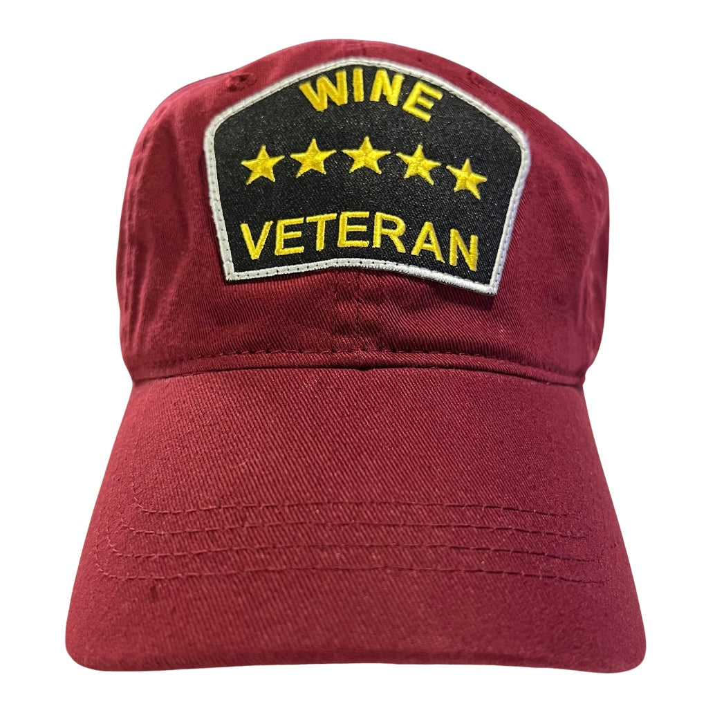 “Wine Veteran” Dad Hat (Maroon)