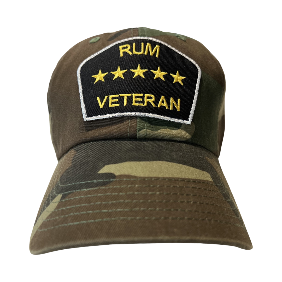 “Rum Veteran” Dad Hat (Jungle Camo)