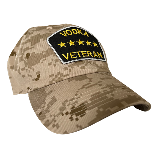 “Vodka Veteran” Dad Hat (Digital Desert Camo)